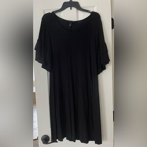 Lane Bryant Black Midi Dress